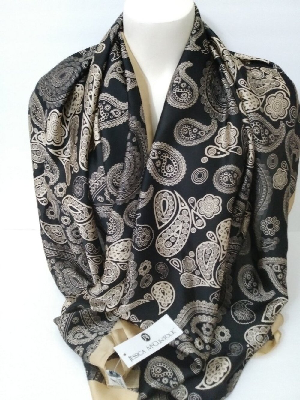 Jessica McClintock Women’s Pattern Paisley Scarf/Shawl
